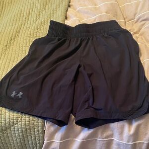 Under Armour Black Performance Shorts woven EUC